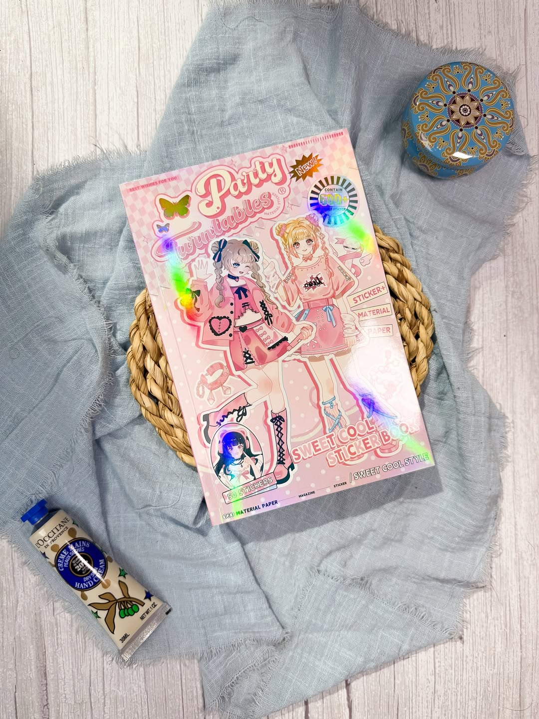 ✨🩷 مجلة الملصقات الكبيرة 🩷✨ نسخة الأنمي 🍭✨
