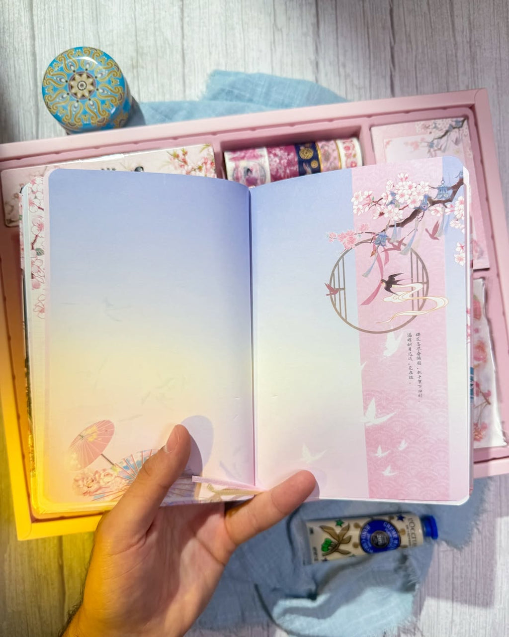 ✨🌸 صندوق جورنال الكبير 🌸✨  نسخة الساكورا 🪭✨