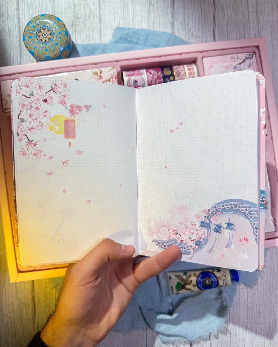 ✨🌸 صندوق جورنال الكبير 🌸✨  نسخة الساكورا 🪭✨