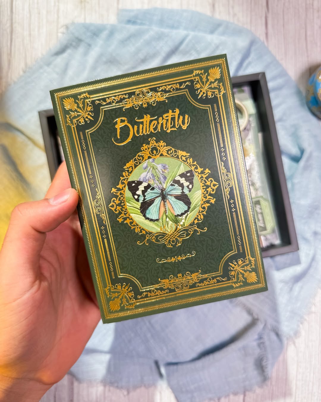 ✨🍃 صندوق الجورنال الشامل 🍃✨  نسخة الفراشة الخضراء 🦋💚