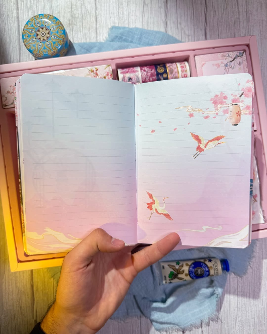 ✨🌸 صندوق جورنال الكبير 🌸✨  نسخة الساكورا 🪭✨