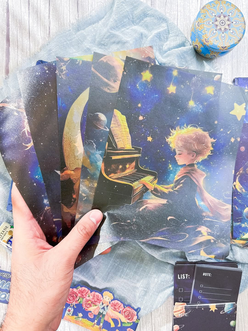 ⁨ ⁨ ✨🎑 صندوق الجورنال الشامل 🎑✨ نسخة الأمير الصغير 🌒💫