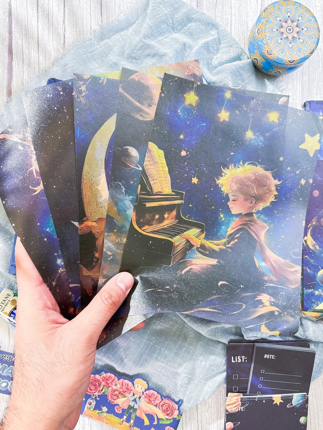 ⁨ ⁨ ✨🎑 صندوق الجورنال الشامل 🎑✨ نسخة الأمير الصغير 🌒💫