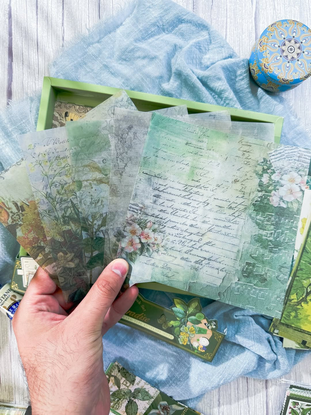 ‏‌‎⁨ 🌺✨ صندوق الجورنال الشامل ✨🌺 نسخة الحقل 💐💚