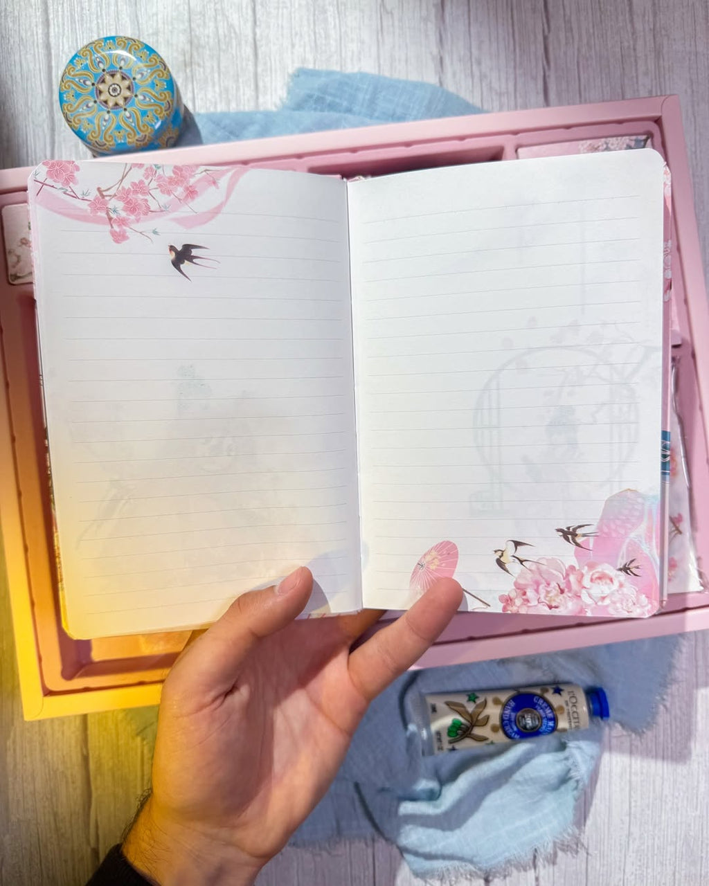 ✨🌸 صندوق جورنال الكبير 🌸✨  نسخة الساكورا 🪭✨