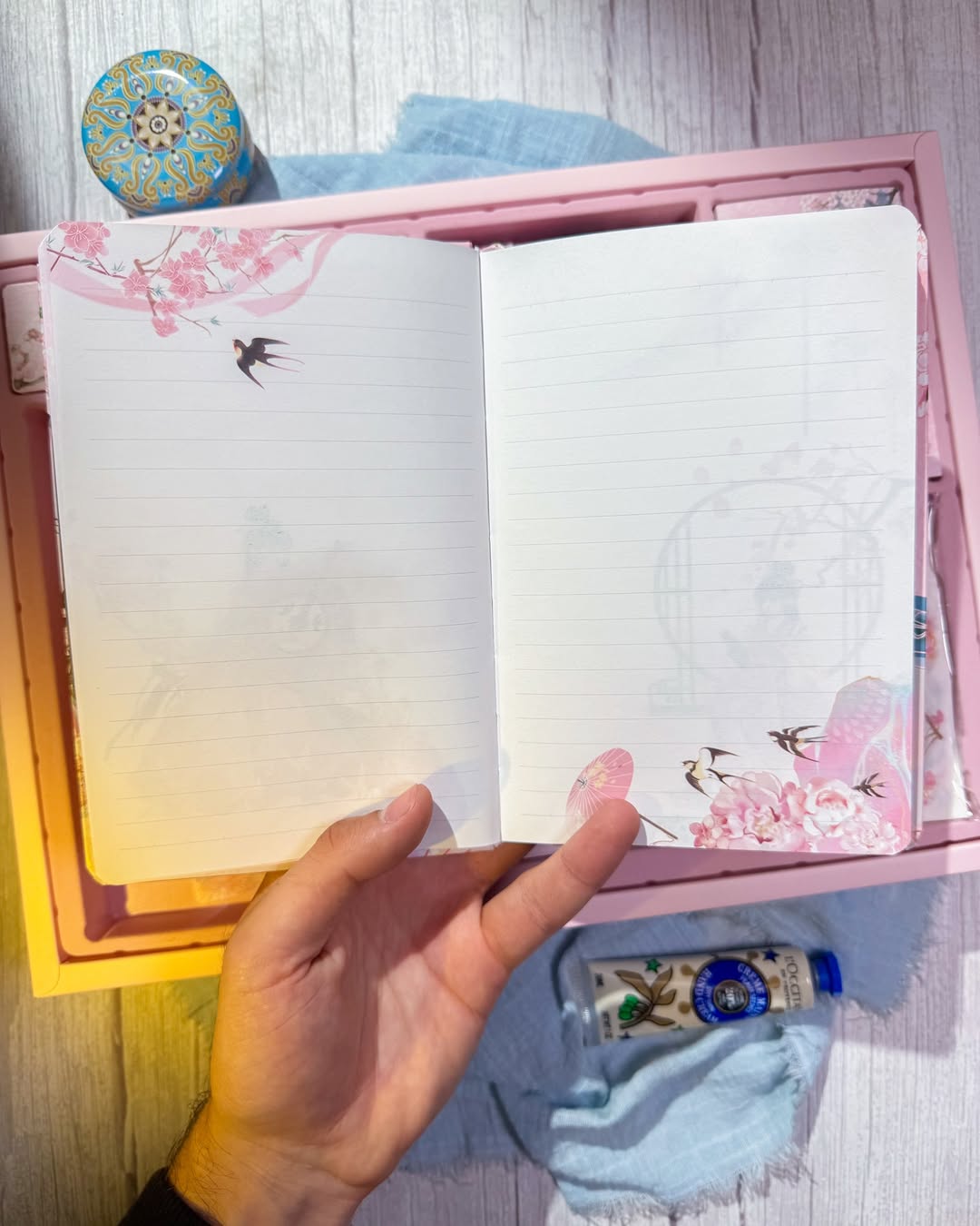 ✨🌸 صندوق جورنال الكبير 🌸✨  نسخة الساكورا 🪭✨