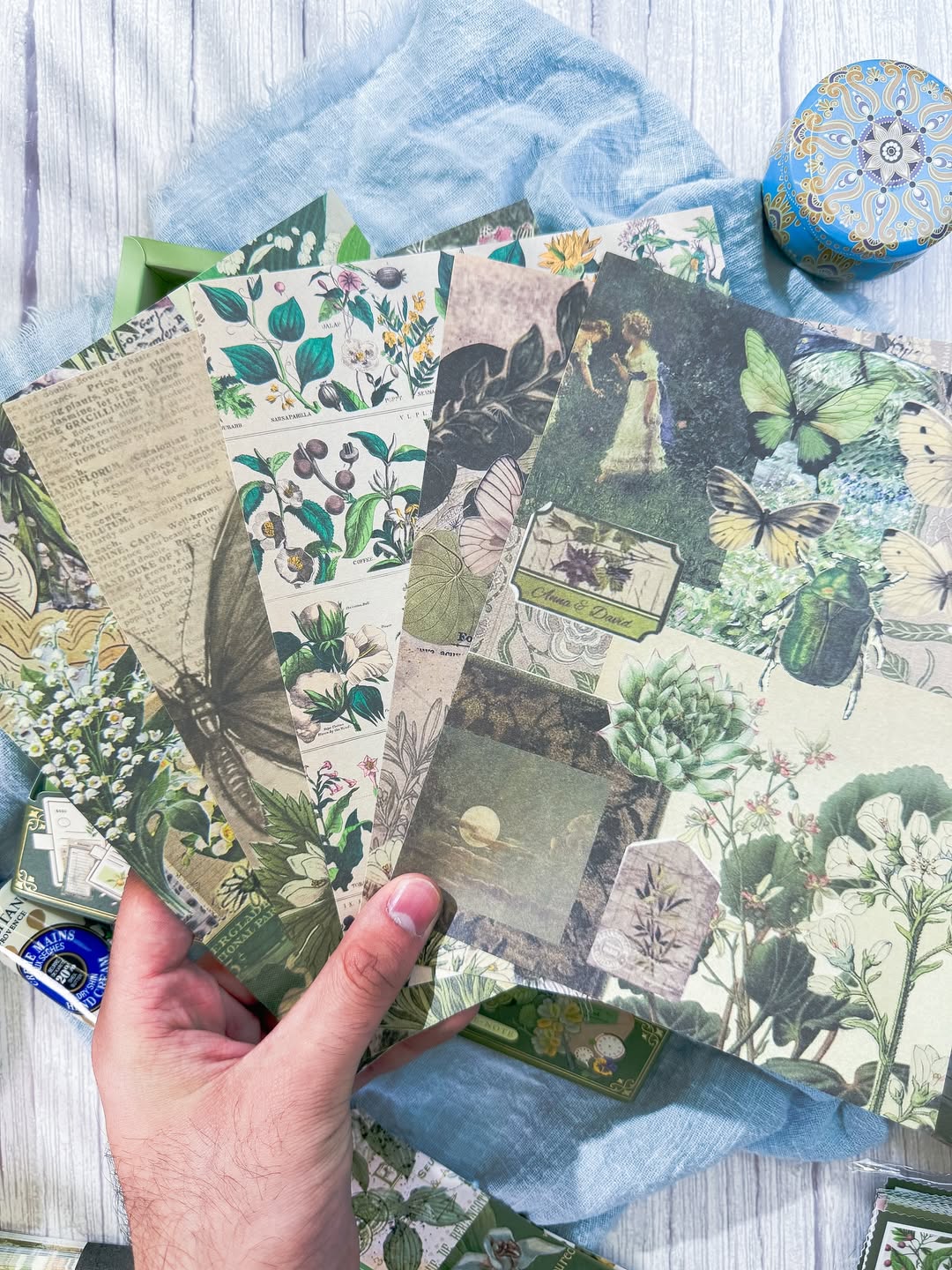 ‏‌‎⁨ 🌺✨ صندوق الجورنال الشامل ✨🌺 نسخة الحقل 💐💚