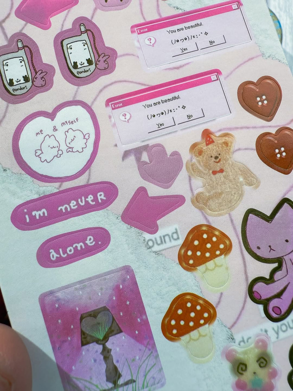 ✨🩷 كتيّب الملصقات الصغير 🩷✨