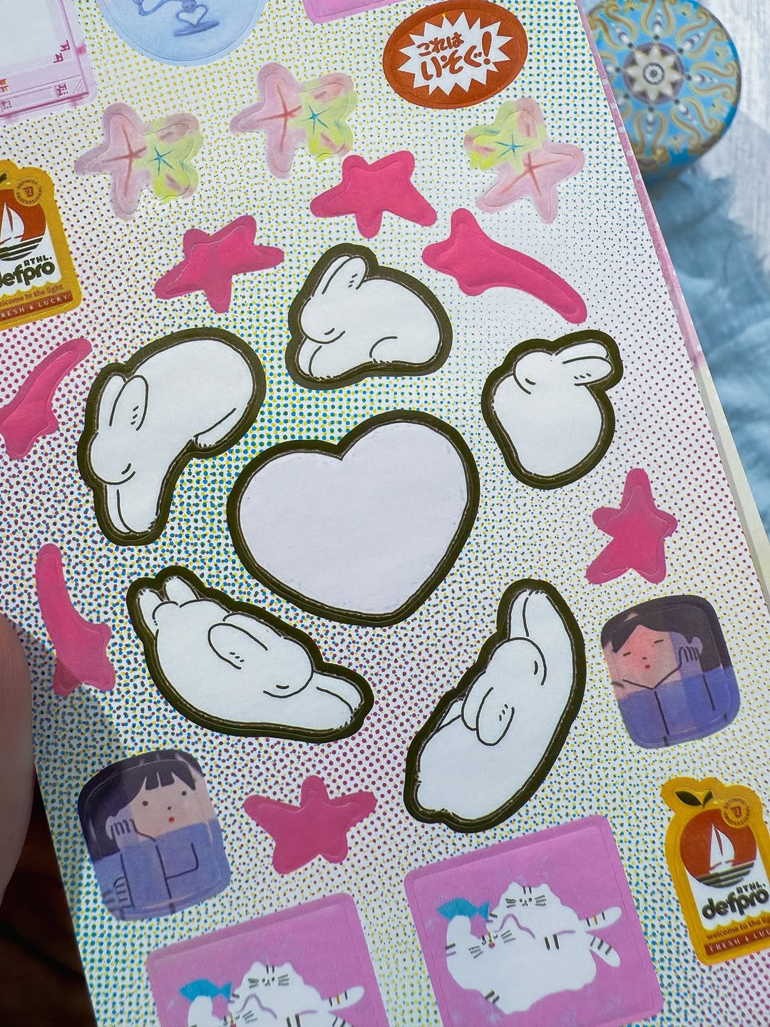 ✨🩷 كتيّب الملصقات الصغير 🩷✨