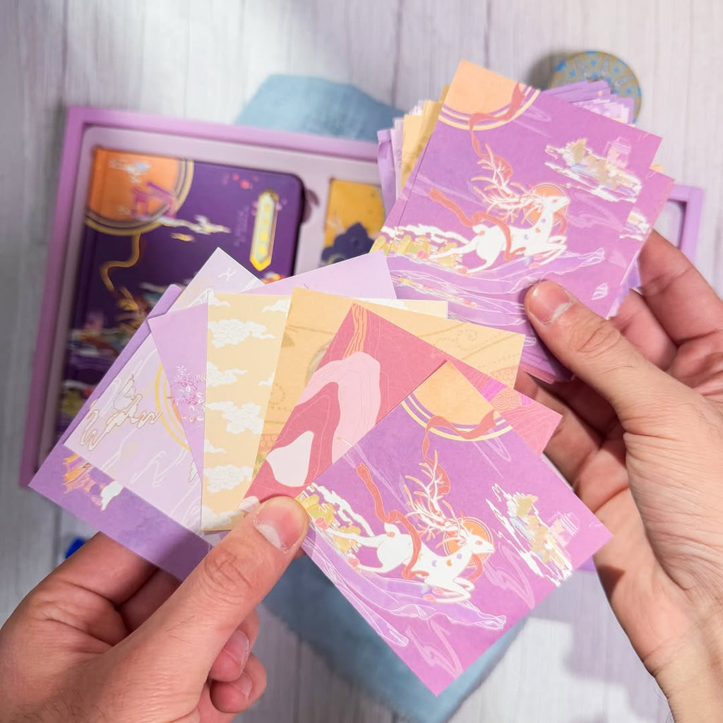 ✨💜 صندوق الجورنال الكبير 💜✨  نسخة الغزال السحري 🦌✨