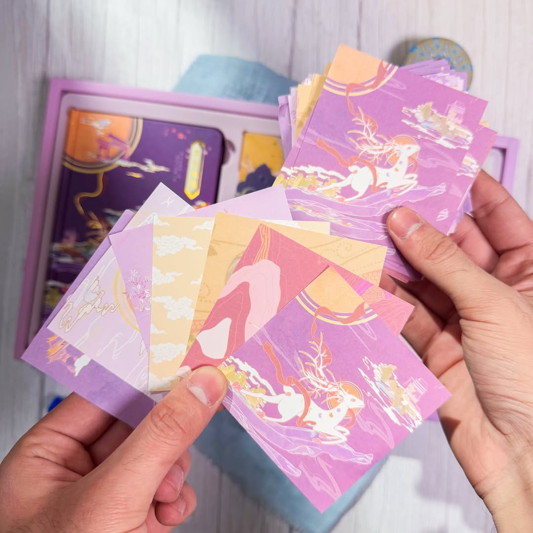 ✨💜 صندوق الجورنال الكبير 💜✨  نسخة الغزال السحري 🦌✨
