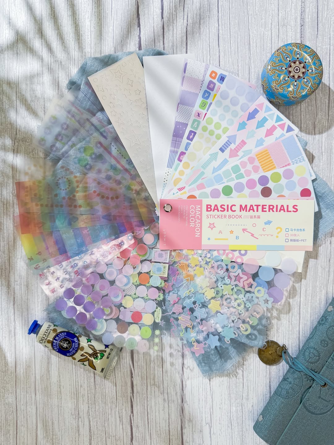 مجلة ملصقات Basic Materials