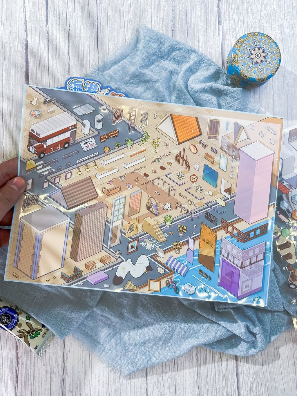 ✨🌊 مجموعة التركيب الكبيرة 🌊✨ نسخة مدينة الشاطئ 🏖️