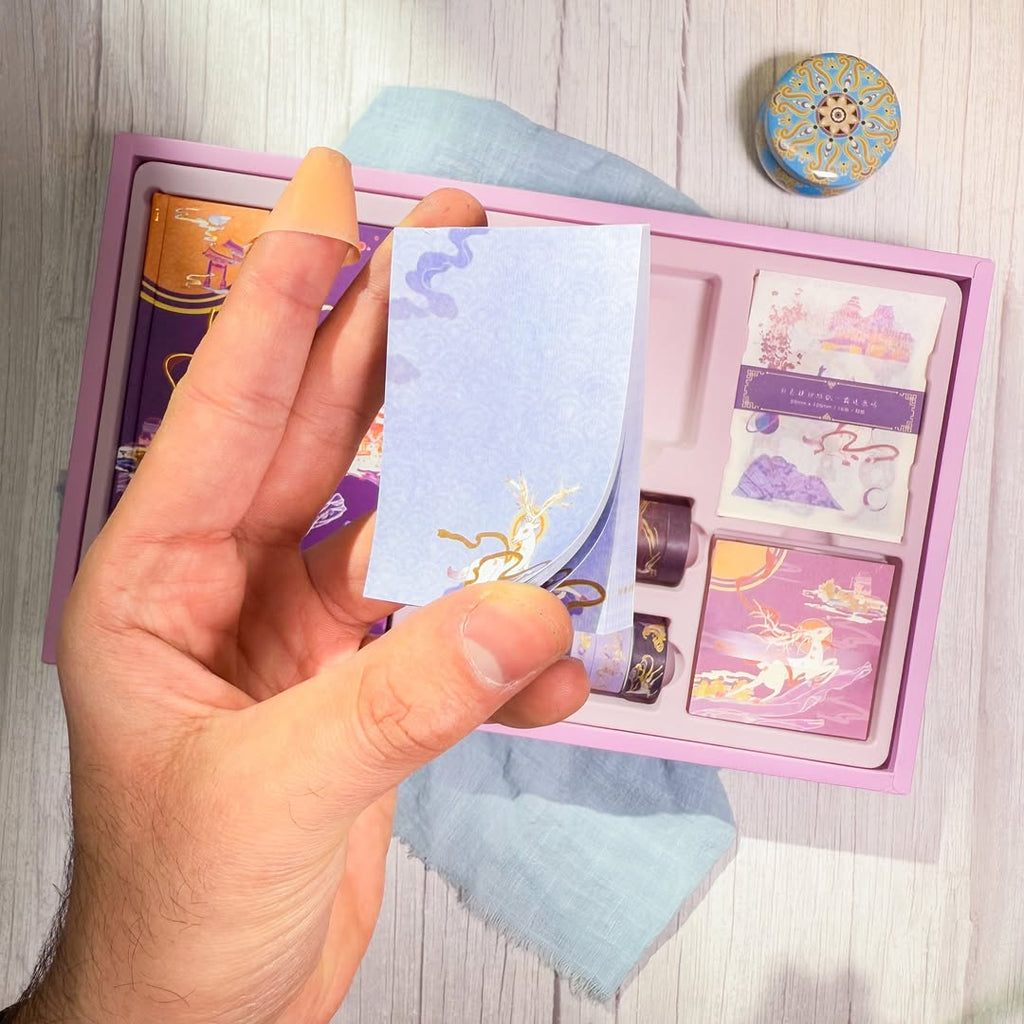 ✨💜 صندوق الجورنال الكبير 💜✨  نسخة الغزال السحري 🦌✨