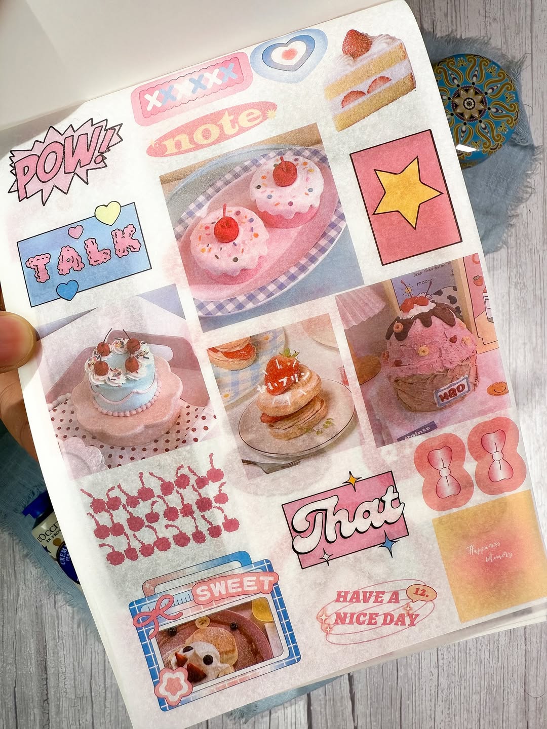 ✨🍰 مجلة الملصقات الكبيرة 🍰✨  نسخة الحلويات 🍭✨