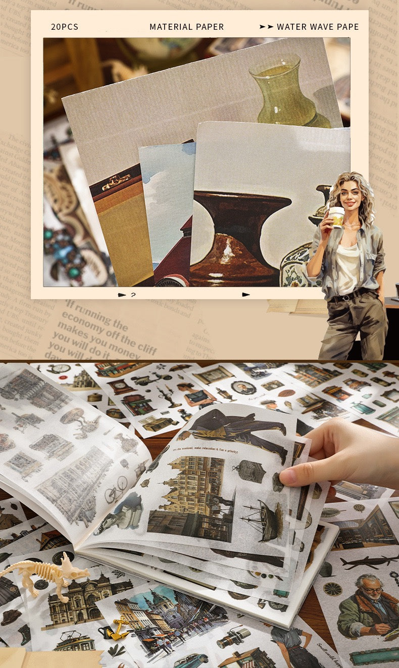 مجلة الملصقات الكبيرة MEUSEUM WANDERING