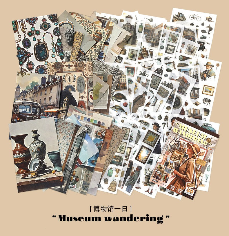 مجلة الملصقات الكبيرة MEUSEUM WANDERING