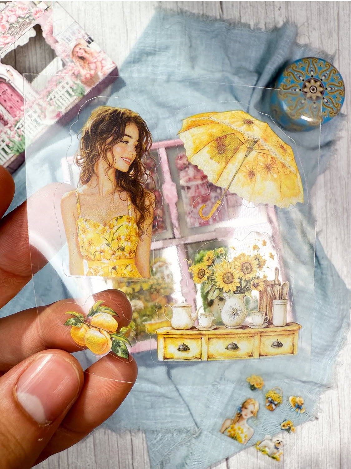 ✨💐 صندوق 100 ملصق 💐✨  نسخة نسيم الربيع 🌸