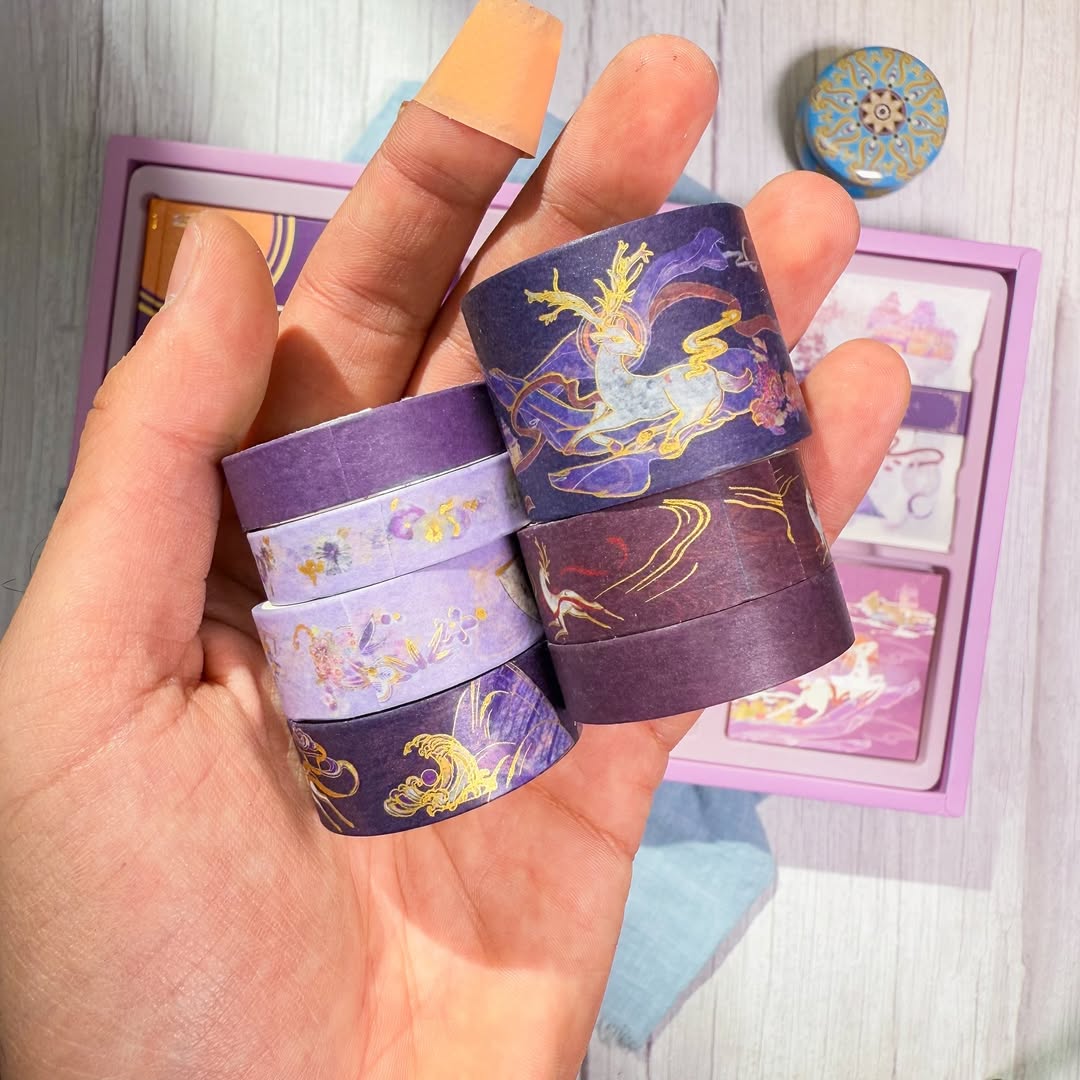 ✨💜 صندوق الجورنال الكبير 💜✨  نسخة الغزال السحري 🦌✨