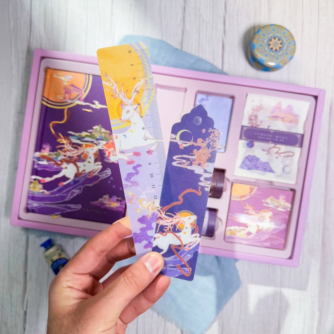 ✨💜 صندوق الجورنال الكبير 💜✨  نسخة الغزال السحري 🦌✨