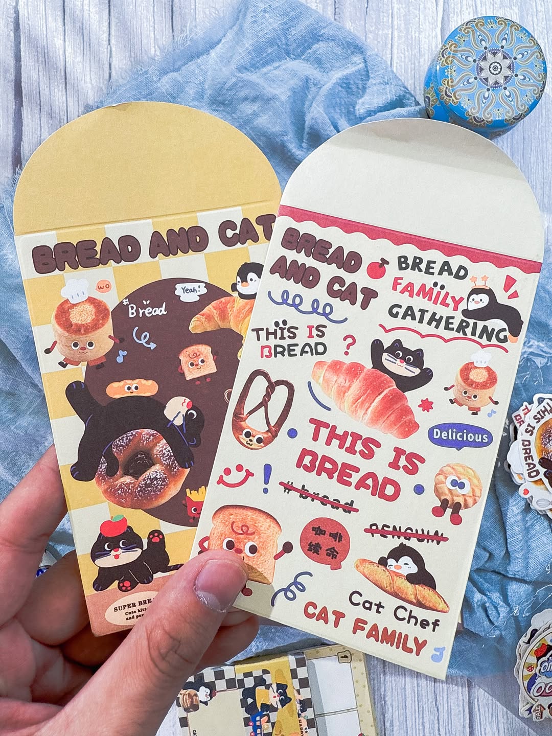 ⁨ ⁨ ✨🧡 صندوق الجورنال الشامل 🧡✨ نسخة عائلة القطط 🐈🐧