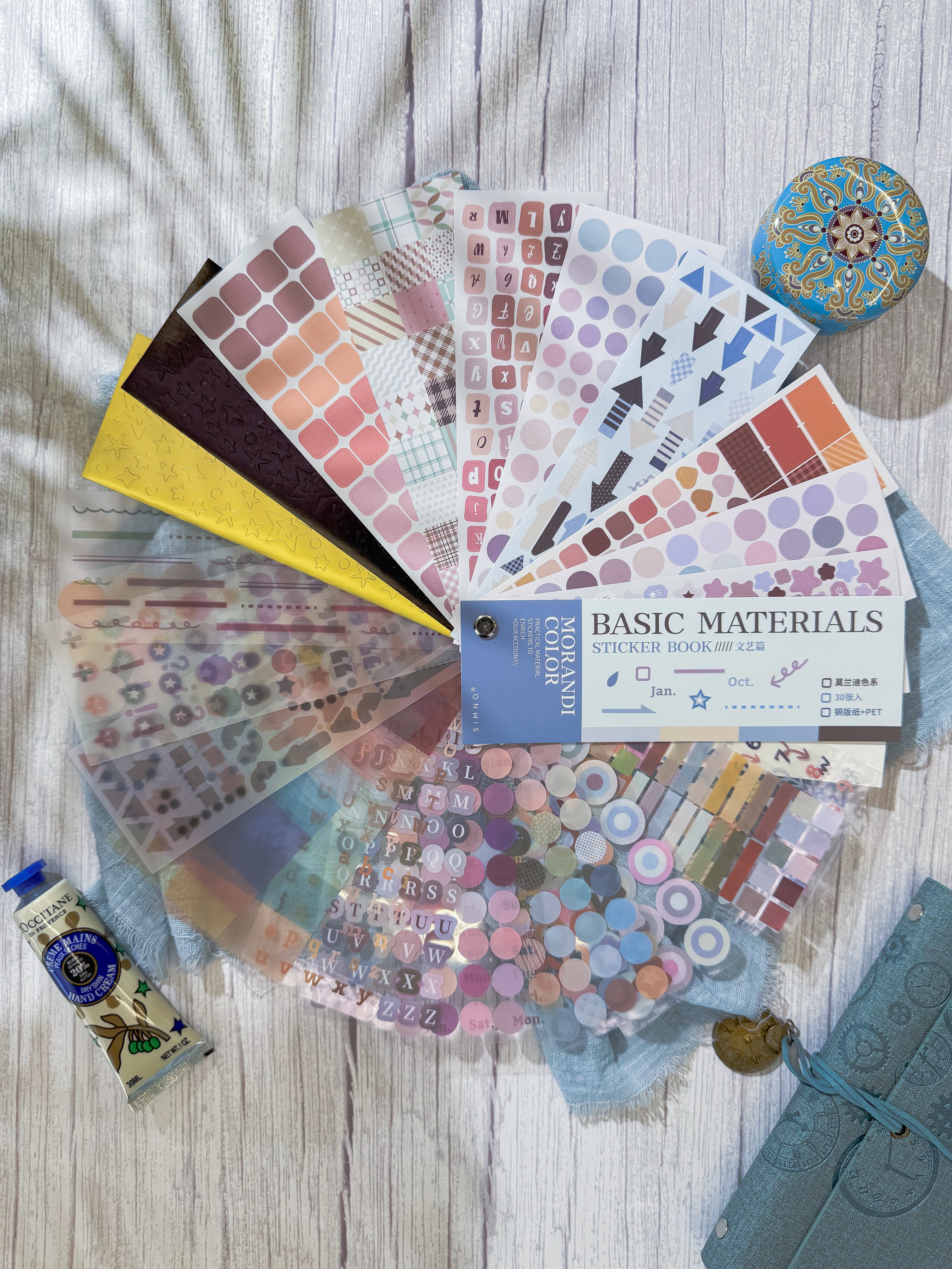 مجلة ملصقات Basic Materials
