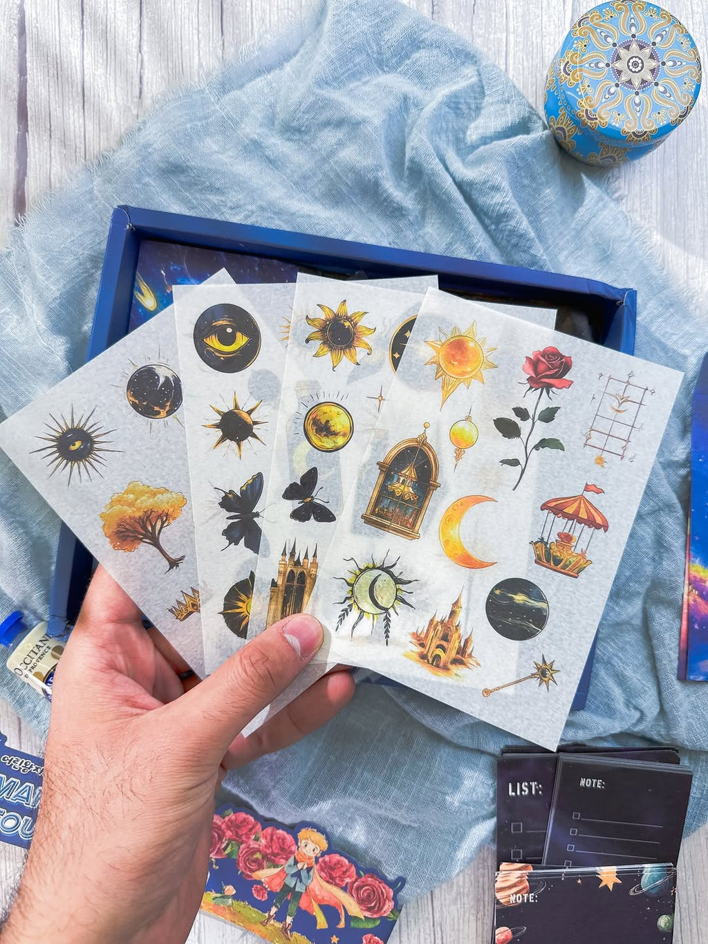 ⁨ ⁨ ✨🎑 صندوق الجورنال الشامل 🎑✨ نسخة الأمير الصغير 🌒💫