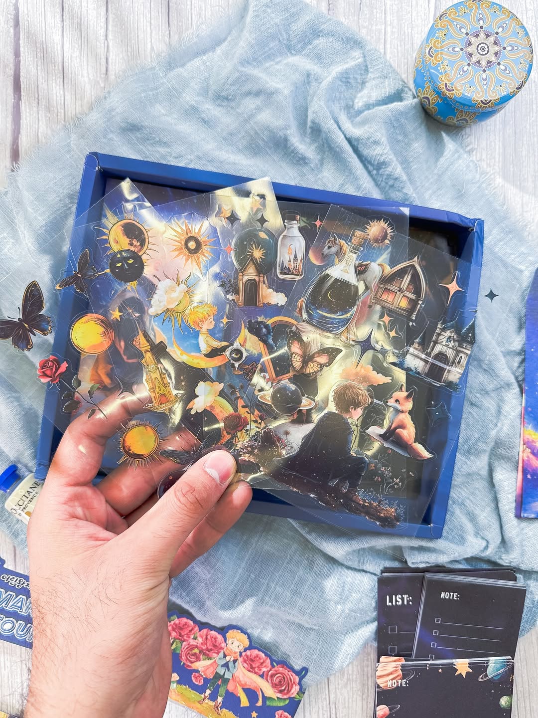 ⁨ ⁨ ✨🎑 صندوق الجورنال الشامل 🎑✨ نسخة الأمير الصغير 🌒💫