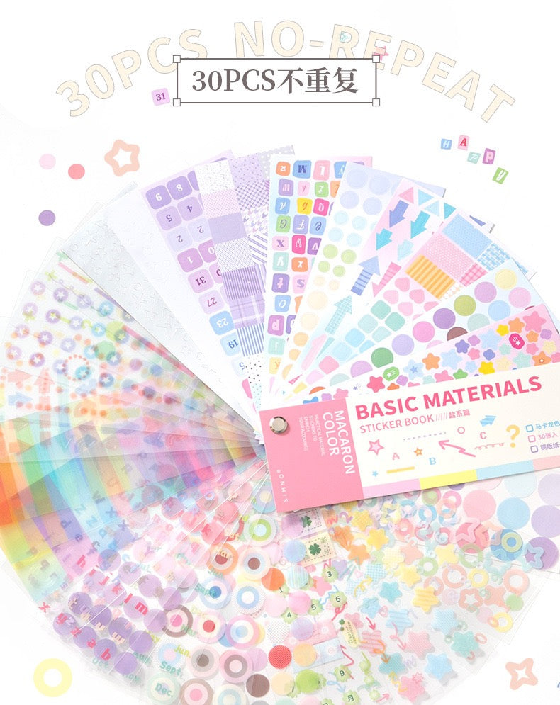 مجلة ملصقات Basic Materials