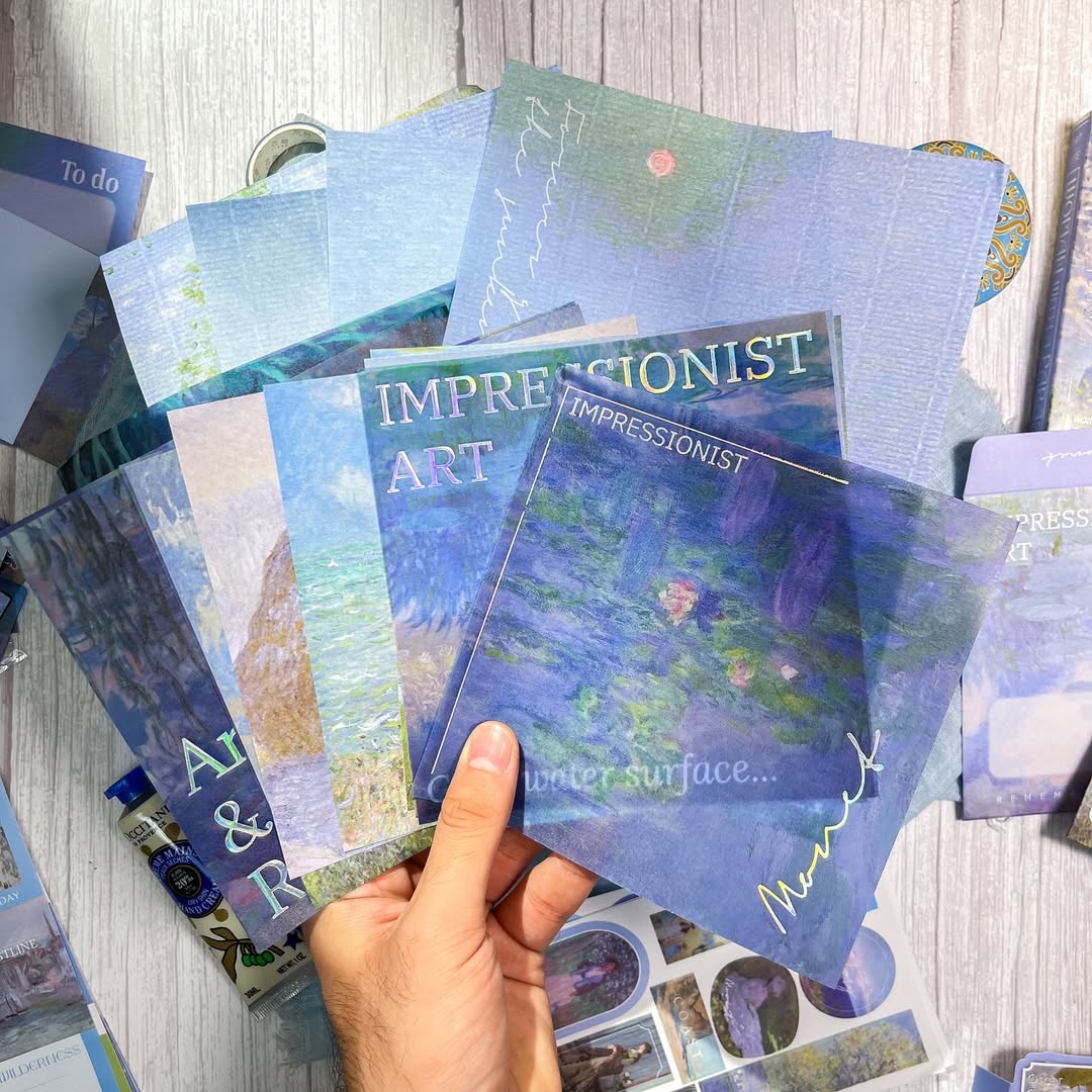 ✨ صندوق الجورنال الشامل✨  💙❄️ نسخة فان كوخ BLUE ❄️💙