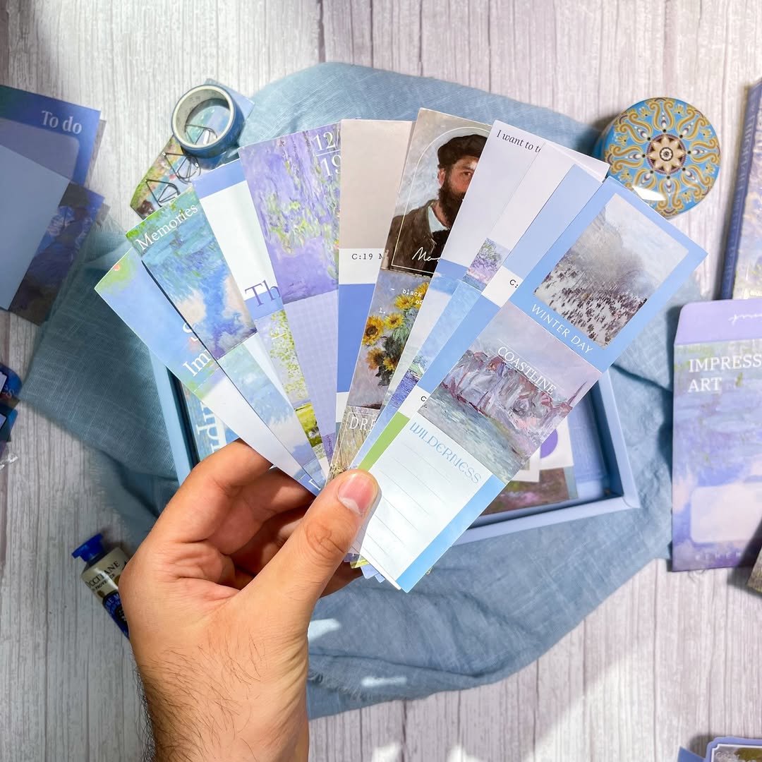 ✨ صندوق الجورنال الشامل✨  💙❄️ نسخة فان كوخ BLUE ❄️💙