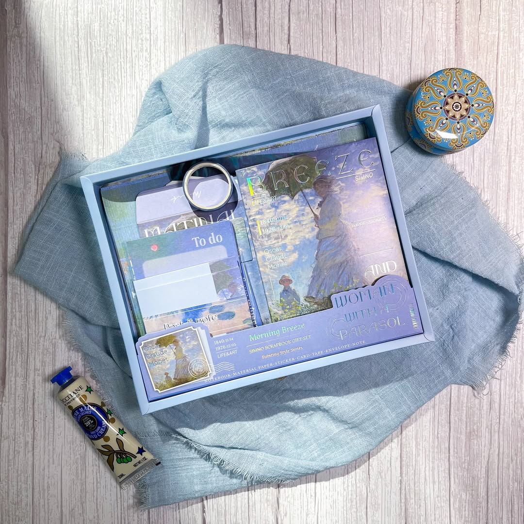 ✨ صندوق الجورنال الشامل✨  💙❄️ نسخة فان كوخ BLUE ❄️💙
