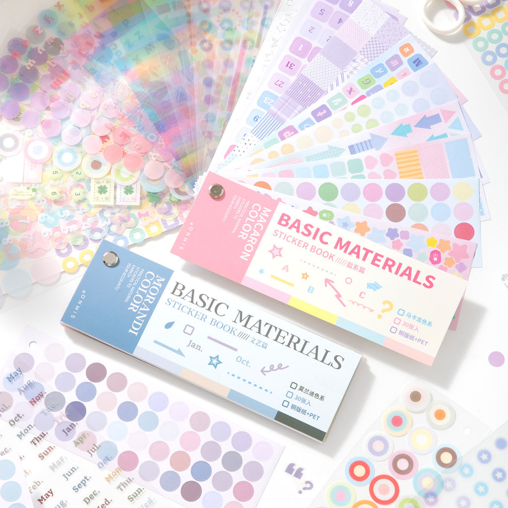 مجلة ملصقات Basic Materials