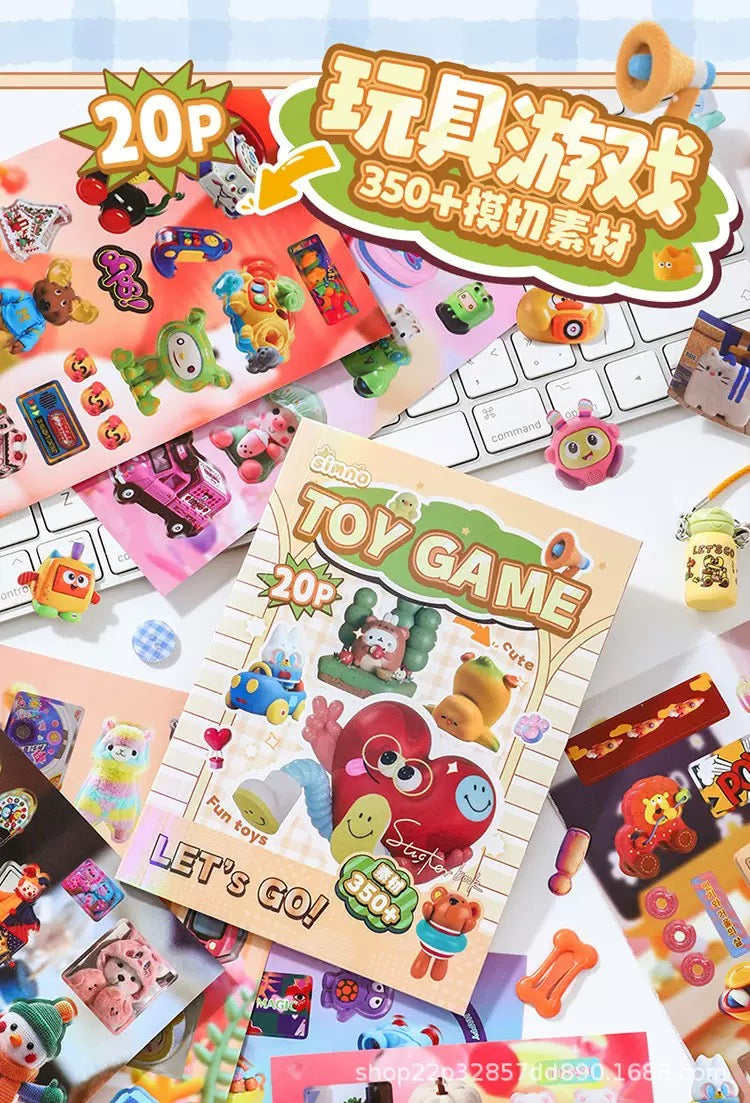 مجلة ملصقات TOY GAME