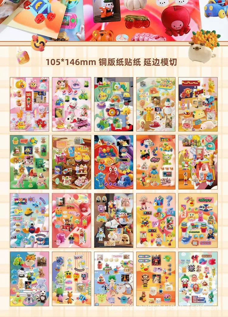 مجلة ملصقات TOY GAME