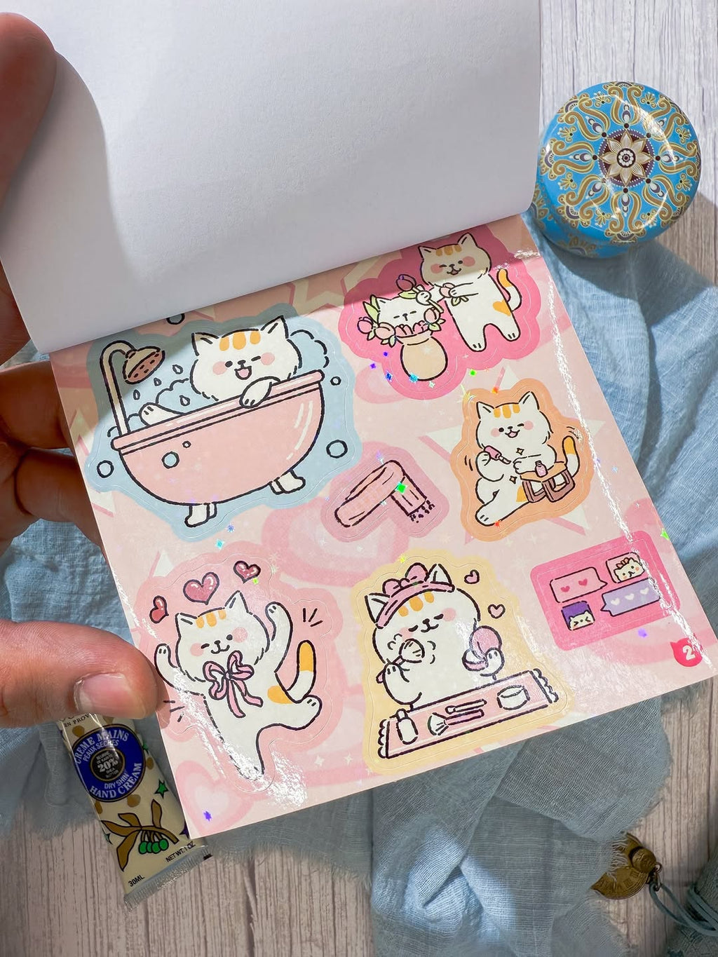 دفتر ملصقات Lucky Cat