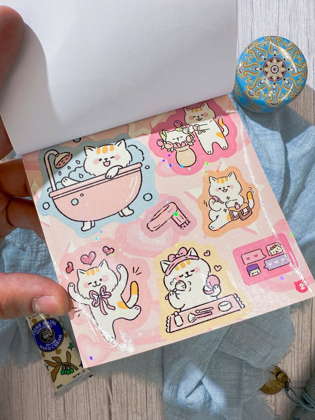دفتر ملصقات Lucky Cat