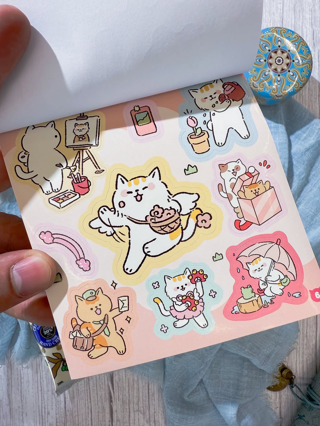 دفتر ملصقات Lucky Cat