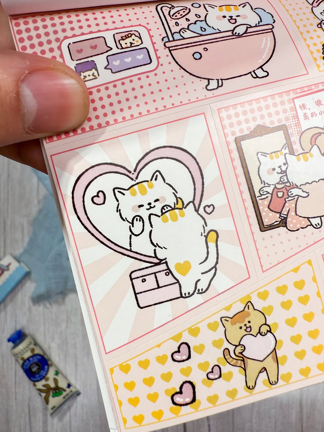 ✨🐈 دفتر ملصقات Lucky cat 🐈✨