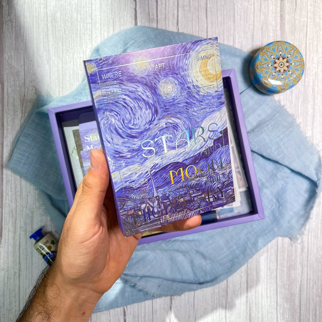 ✨ صندوق الجورنال الشامل✨  ✨💜 نسخة Starry Night 💜✨