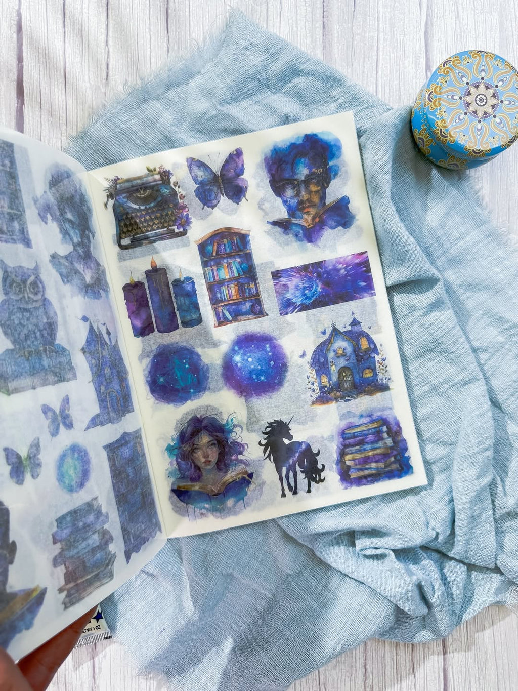 ✨💙 مجلة الملصقات 💙✨ نسخة أسرار عالم نبيولا 🌒💫✨