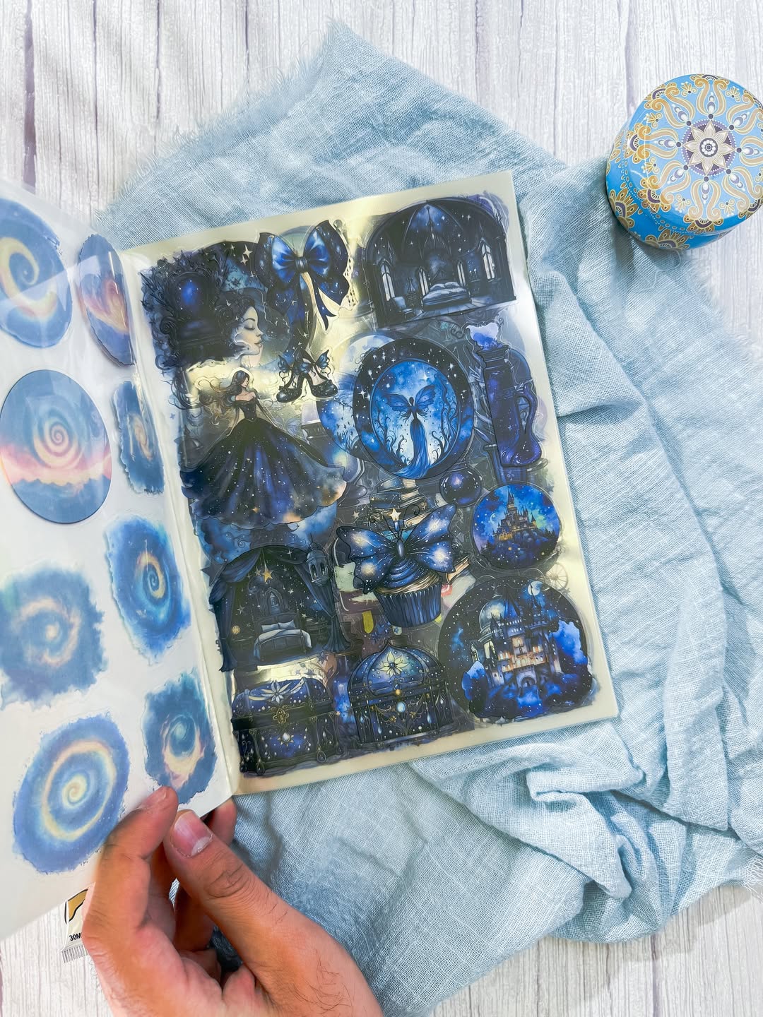 ✨💙 مجلة الملصقات 💙✨ نسخة أسرار عالم نبيولا 🌒💫✨