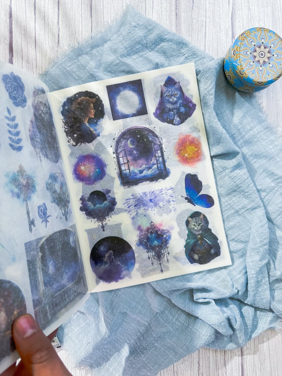 ✨💙 مجلة الملصقات 💙✨ نسخة أسرار عالم نبيولا 🌒💫✨