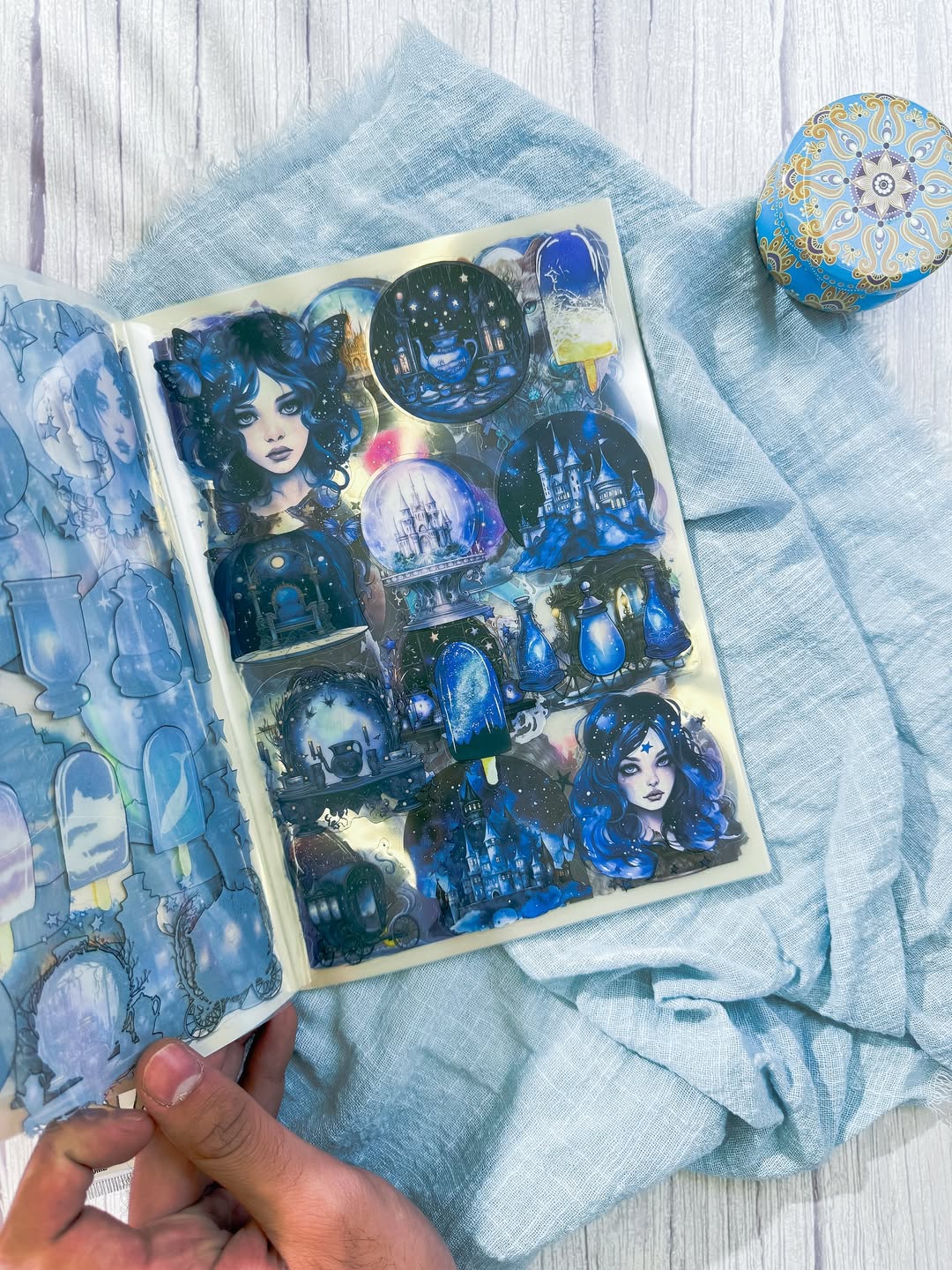 ✨💙 مجلة الملصقات 💙✨ نسخة أسرار عالم نبيولا 🌒💫✨