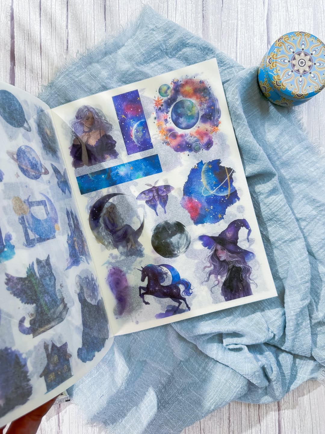 ✨💙 مجلة الملصقات 💙✨ نسخة أسرار عالم نبيولا 🌒💫✨