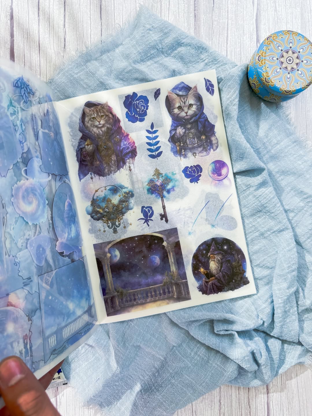 ✨💙 مجلة الملصقات 💙✨ نسخة أسرار عالم نبيولا 🌒💫✨