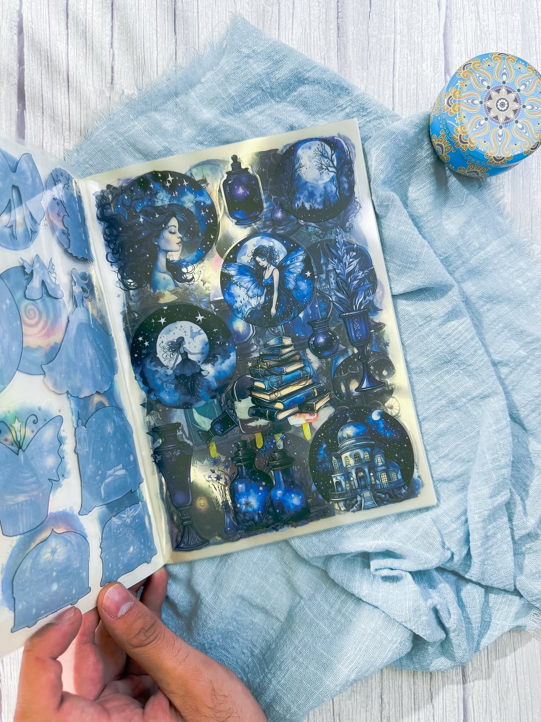 ✨💙 مجلة الملصقات 💙✨ نسخة أسرار عالم نبيولا 🌒💫✨