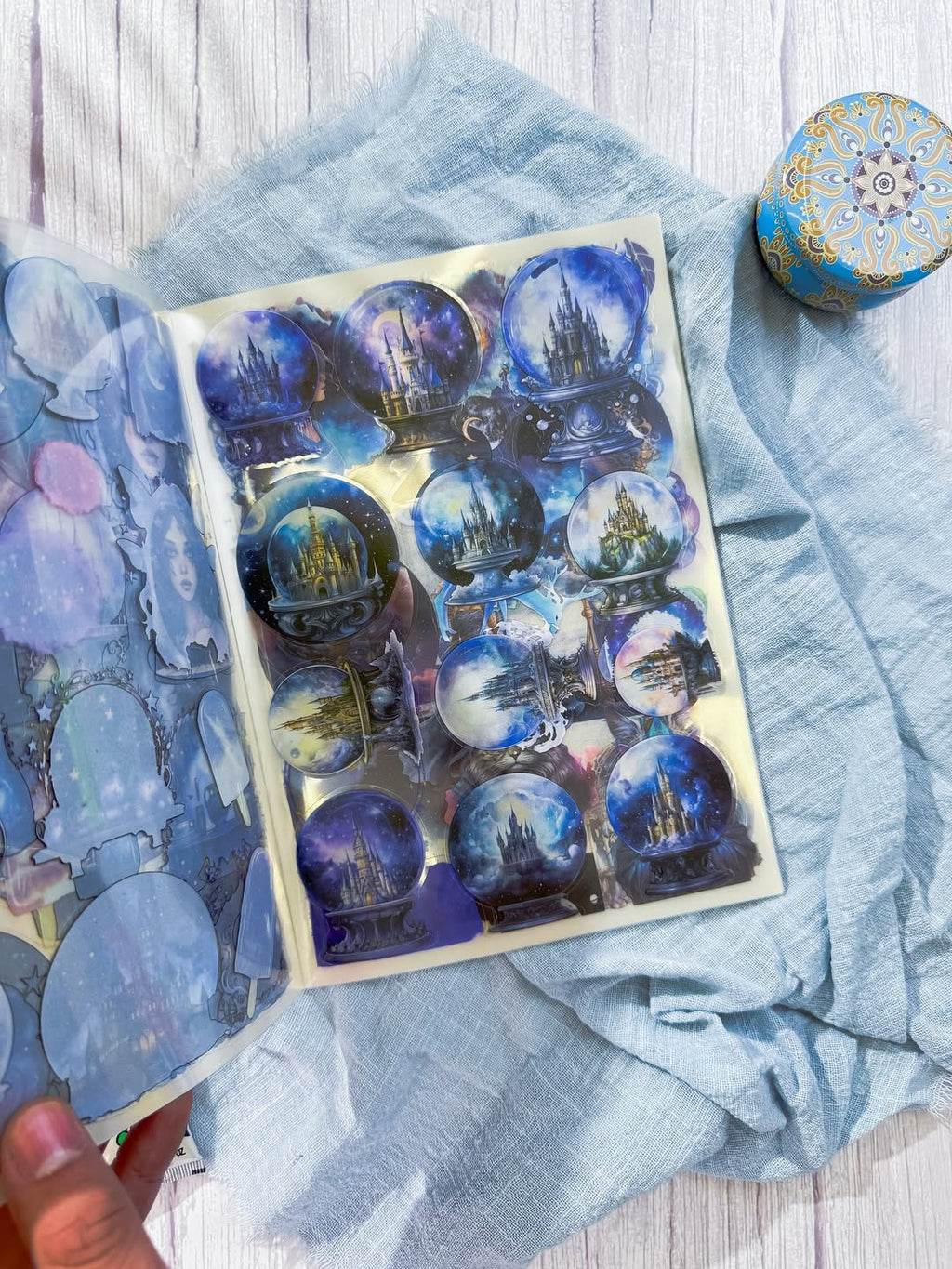 ✨💙 مجلة الملصقات 💙✨ نسخة أسرار عالم نبيولا 🌒💫✨