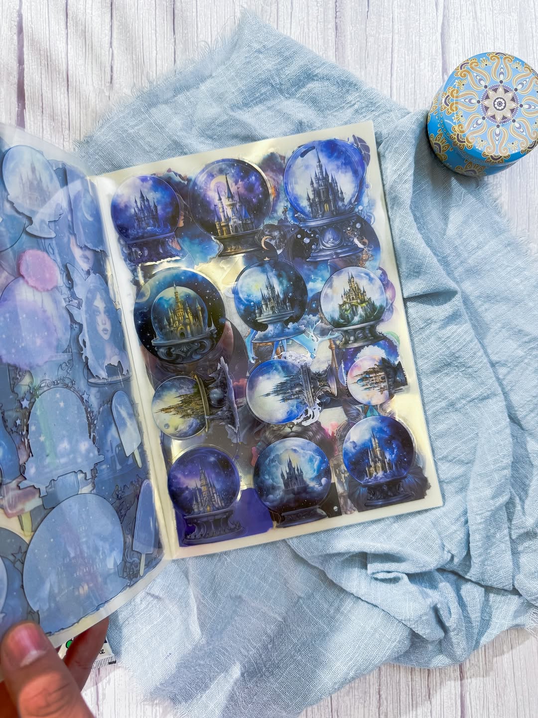 ✨💙 مجلة الملصقات 💙✨ نسخة أسرار عالم نبيولا 🌒💫✨